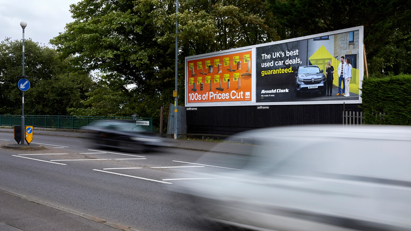 Photo of 48 Sheet Billboard on Side of Road by Ad Frame